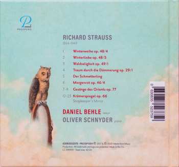 CD Richard Strauss: Un-erhört = Out-rageous (Krämerspiegel And Other Songs) LTD | DLX