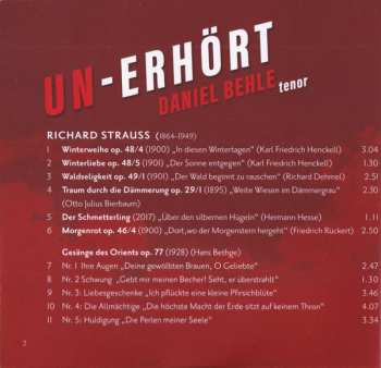 CD Richard Strauss: Un-erhört = Out-rageous (Krämerspiegel And Other Songs) LTD | DLX