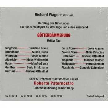 4CD/Dobozkészlet Richard Wagner: Götterdämmerung