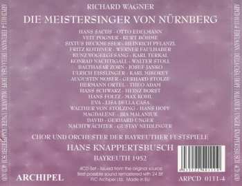 4CD Richard Wagner: Die Meistersinger von Nürnberg, Bayreuth 1952