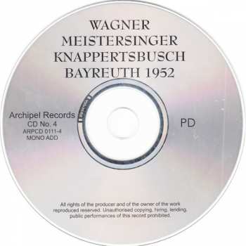 4CD Richard Wagner: Die Meistersinger von Nürnberg, Bayreuth 1952
