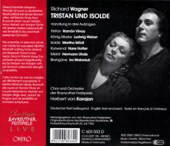 3CD/Dobozkészlet Herbert von Karajan: Tristan Und Isolde : Live Recording 23. Juli 1952