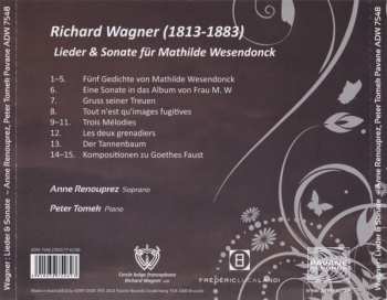 CD Richard Wagner: Lieder & Sonate Für Mathilde Wesendonck