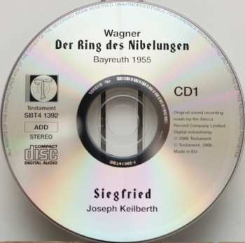 4CD Richard Wagner: Siegfried - Recorded Live At The 1955 Bayreuth Festival - First Ever Release