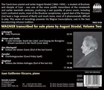 CD Richard Wagner: Wagner Transcribed For Solo Piano By August Stradal, Volume Two