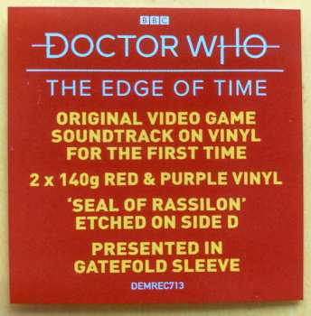 2LP Richard Wilkinson: Doctor Who: The Edge of Time CLR