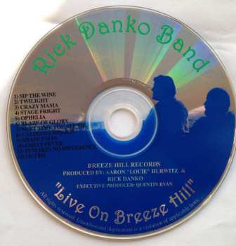 CD Rick Danko Band: "Live On Breeze Hill"