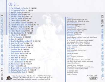 6CD/Dobozkészlet Ricky Nelson: For You - The Decca Years 1963-1969