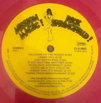 LP Rick Springfield: Mission Magic
