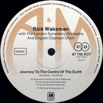 LP Rick Wakeman: Journey To The Centre Of The Earth