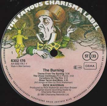 LP Rick Wakeman: The Burning (Soundtrack Music From The Film)