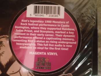 LP Riot: Live At Donington 1980 CLR | LTD