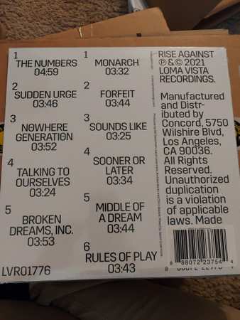 LP Rise Against: Nowhere Generation