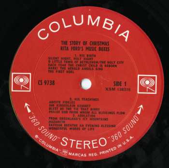 LP Rita Ford's Music Boxes: The Story Of Christmas