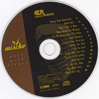 CD R.J. Mischo: West Wind Blowin 