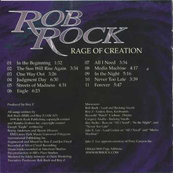 CD Rob Rock: Rage Of Creation