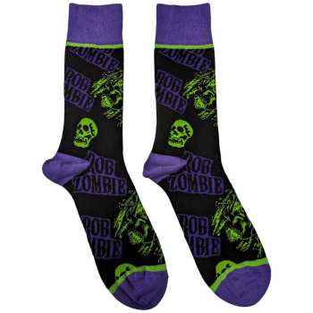 Merch Rob Zombie: Bokazokni Skull Face Green/purple