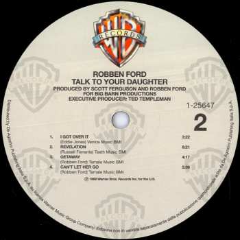 LP Robben Ford: Talk To Your Daughter