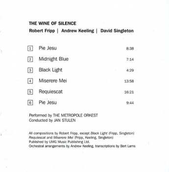CD Robert Fripp: The Wine Of Silence