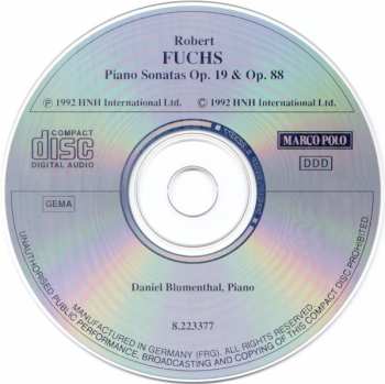 CD Robert Fuchs: Piano Sonatas Op. 19 And Op. 88
