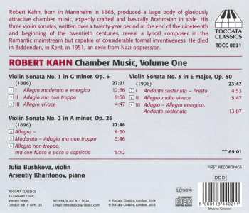 CD Robert Kahn: Chamber Music, Volume One