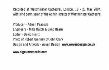 2CD Johannes Brahms: The Organ Of Westminster Cathedral