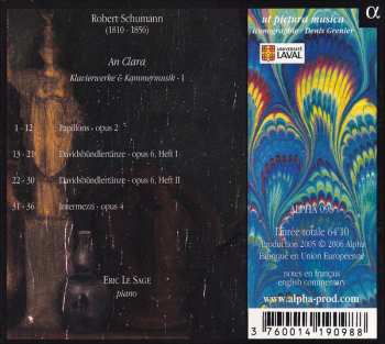 CD Robert Schumann: An Clara (Klavierwerke & Kammermusik - I)