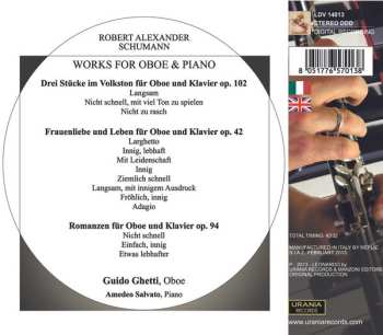 CD Robert Schumann: Works for Oboe & Piano 