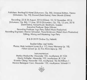 CD Robert Schumann: Konzertstück For Four Horns And Orchestra Adagio And Allegro, Morceau De Concert, Horn Concerto