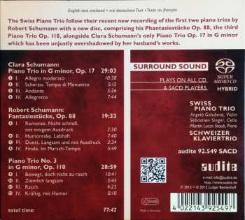 SACD Robert Schumann: Piano Trios Op. 17, 88 & 110