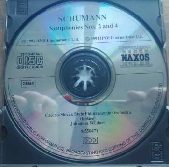 CD Robert Schumann: Symphonies Nos. 2 Op.61 / No. 4 Op. 120