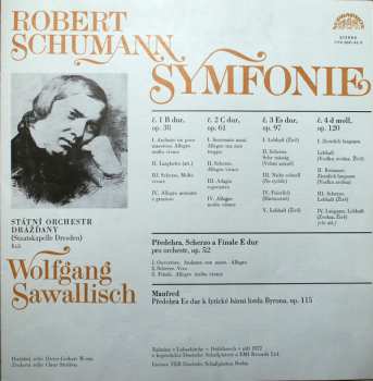 3LP/Dobozkészlet Robert Schumann: Symfonie / Předehra, Scherzo A Finale E Dur / Manfred (3xLP+ BOOKLET+BOX)