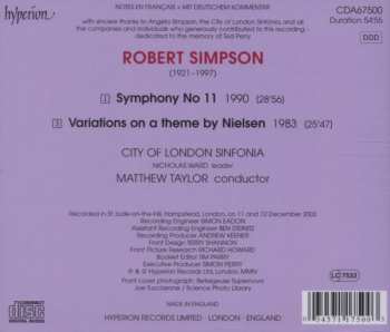 CD City Of London Sinfonia: Symphony No 11 / Variations On A Theme By Carl Nielsen