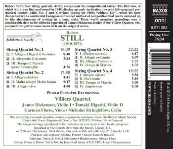 CD Villiers Quartet: The Four String Quartets