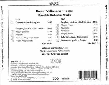 2CD Werner Andreas Albert: Complete Orchestral Works: Symphonies 1 & 2 • Cello Concerto Op. 33 • Overture »Richard III« • Overture In C