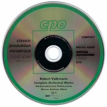 2CD Werner Andreas Albert: Complete Orchestral Works: Symphonies 1 & 2 • Cello Concerto Op. 33 • Overture »Richard III« • Overture In C