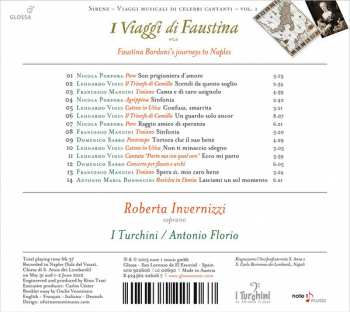 CD Roberta Invernizzi: I Viaggi Di Faustina: Faustina Bordoni's Journeys To Naples