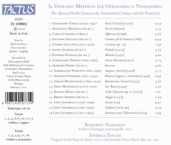 CD Roberto Noferini: Il Violino Mistico Tra Ottocento E Novecento (The Mystical Violin Between The Nineteenth Century And The Twentieth)