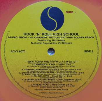 LP Various: Rock 'N' Roll High School (Music From The Original Motion Picture Soundtrack) LTD | CLR