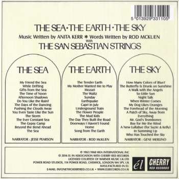 3CD/Dobozkészlet Rod McKuen: The Sea · The Earth · The Sky