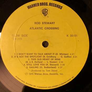 LP Rod Stewart: Atlantic Crossing