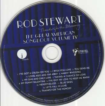 CD Rod Stewart: Thanks For The Memory... The Great American Songbook Volume IV