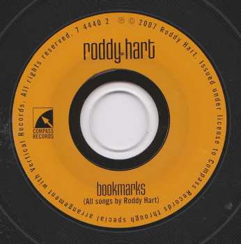 CD Roddy Hart: Bookmarks