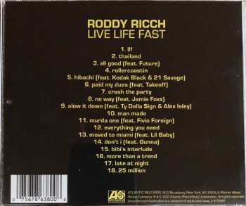 CD Roddy Ricch: Live Life Fast