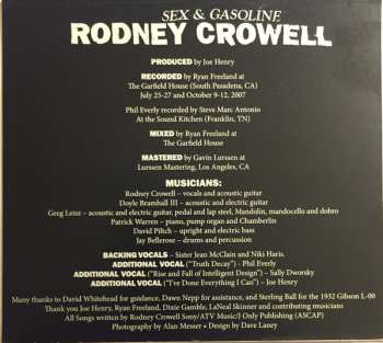 CD Rodney Crowell: Sex & Gasoline