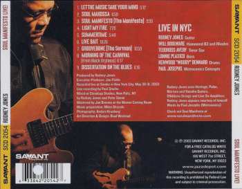 CD Rodney Jones: Soul Manifesto Live!