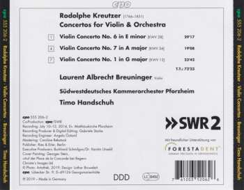CD Albrecht Breuninger: Violin Concertos 1, 6 & 7