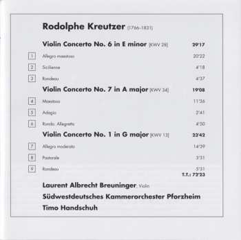 CD Albrecht Breuninger: Violin Concertos 1, 6 & 7