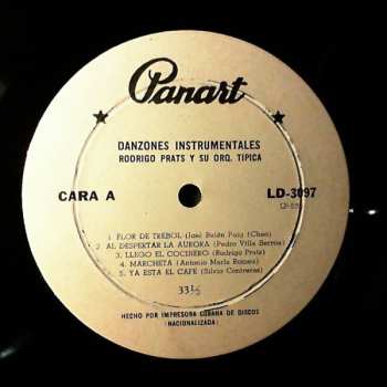 LP Orquesta Rodrigo Prats: Danzones Instrumentales