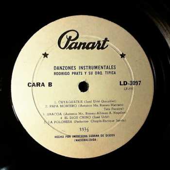 LP Orquesta Rodrigo Prats: Danzones Instrumentales
